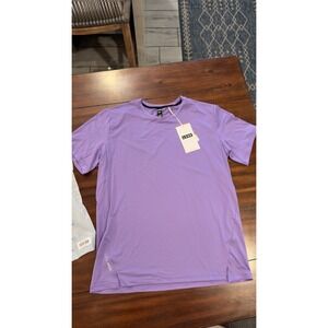 LSKD Mens Pace Running Tee Dahlia Purple Large MASS00606 Performance Shirt NWT